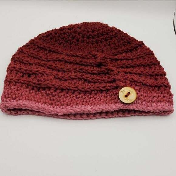 OMBRE PINK BEANIE AND SCARF  SET - Picture 7 of 9